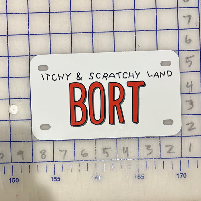 BORT Mini License Plate