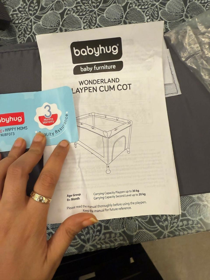 BABYHUG Wonderland Playpen cum cot