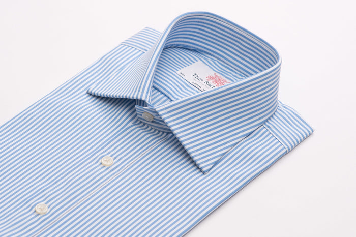 Bengal Stripe Mid Blue Formal Shirt