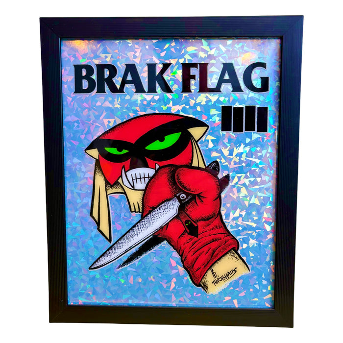 Brak Flag Framed Holographic Print
