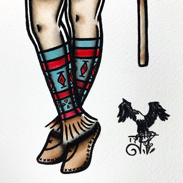 Cherokee Pinup Print