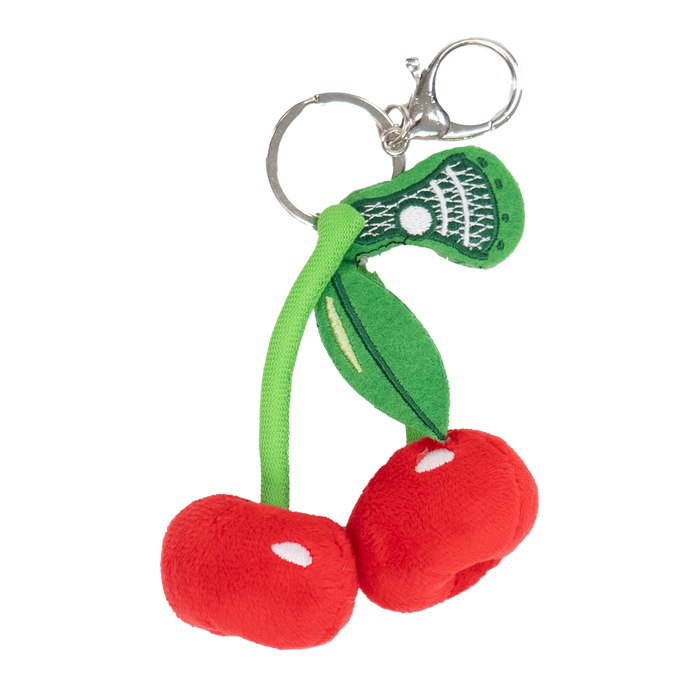 Cherry Plush Lacrosse Bag Charm