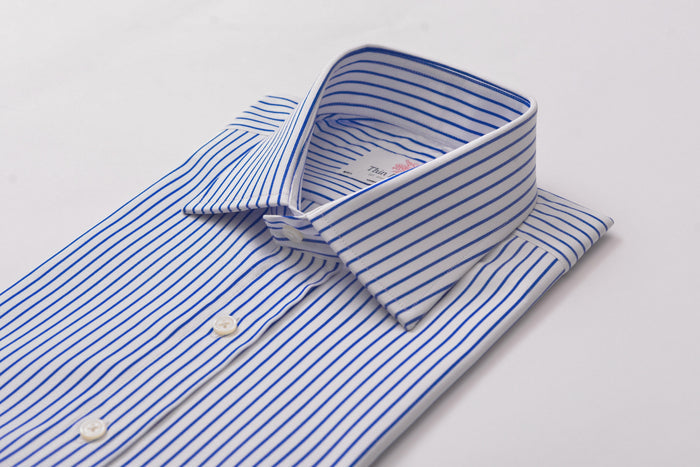 City Stripe Navy Formal Shirt- Thin Red Line