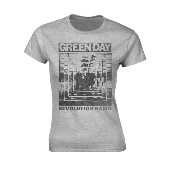 T-Shirt - Green Day - Power Shot - Grey - Lady