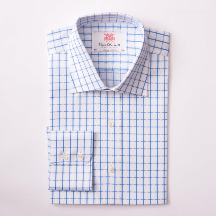 Cotswold Check White Slim Formal Shirt