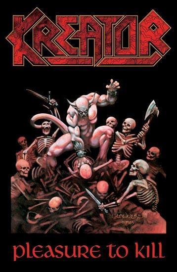 Deluxe Flag - Kreator - Pleasure to Kill-Metalomania