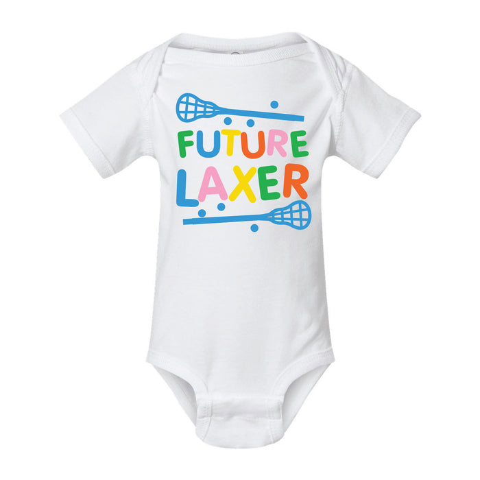 Future Laxer White Baby Onesie