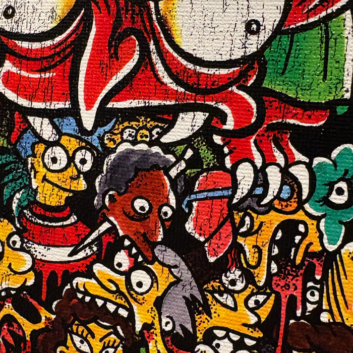 Half Inflated Dark Lord Canvas Print