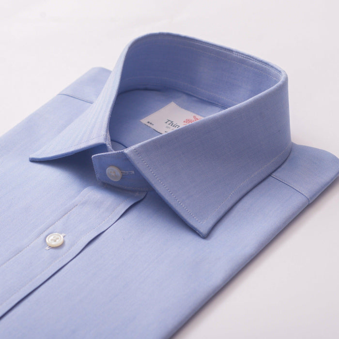 Herringbone Azure Classic Shirt - Thin Red Line