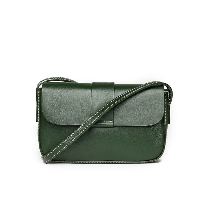 Janveni Classic Leather Crossbody Bag