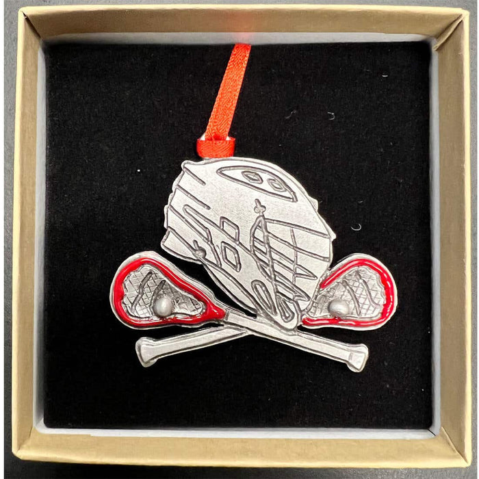 pewter helmet ornament