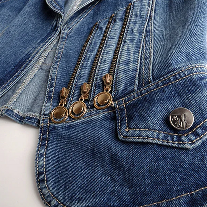 LEXY CASUAL DENIM VEST