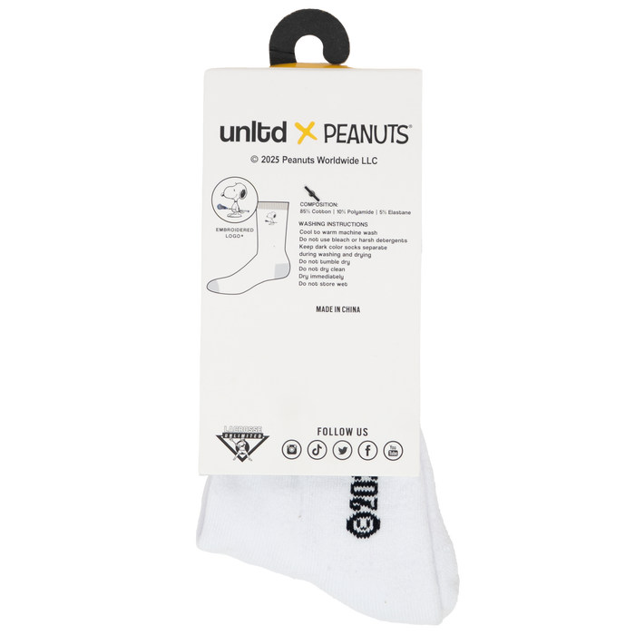 Peanuts Snoopy Lacrosse Crew Socks