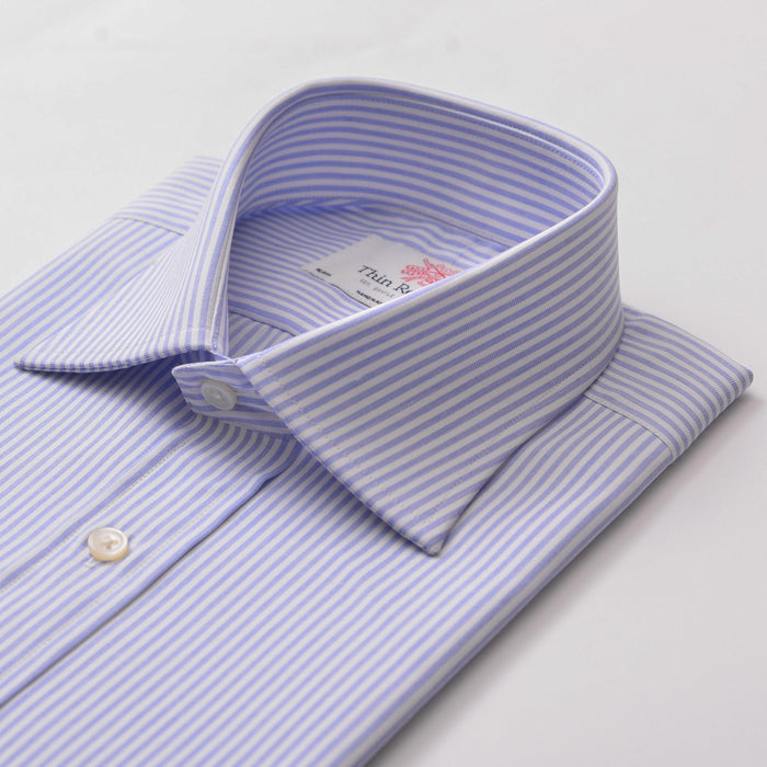 Pencil Stripe Sky Formal Shirt- Thin Red Line
