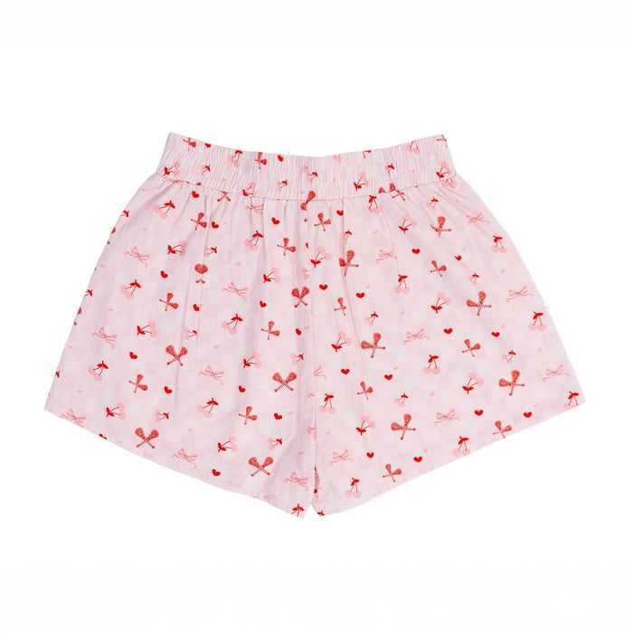 Pink Cherries & Sticks Boxer Shorts