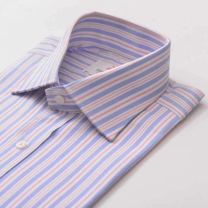 Riviera Stripe Sky & Pink Formal Shirt - Thin Red Line