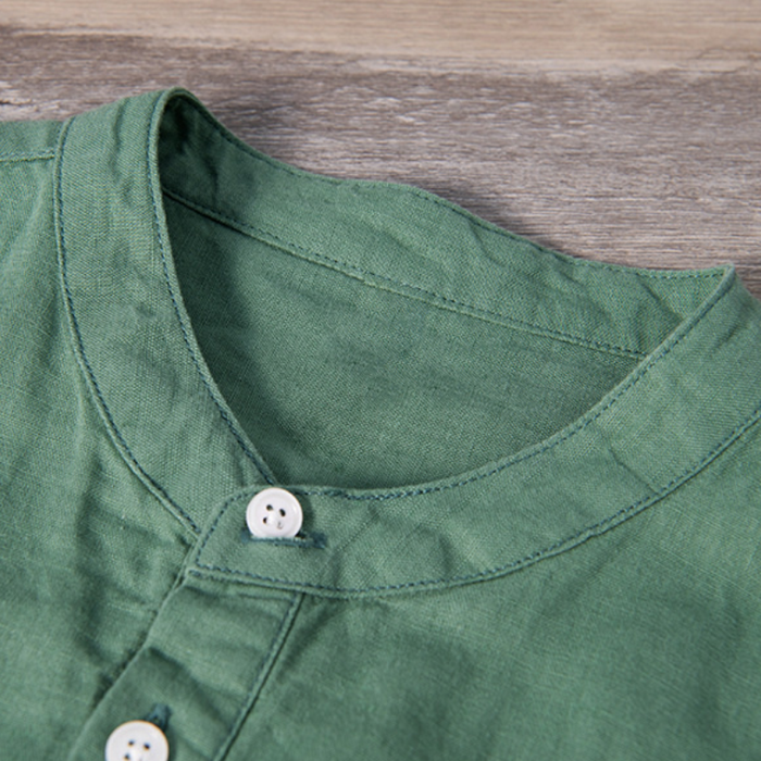 RUSSEL-ÉTROU CONTEMPORARY LINEN SHIRT