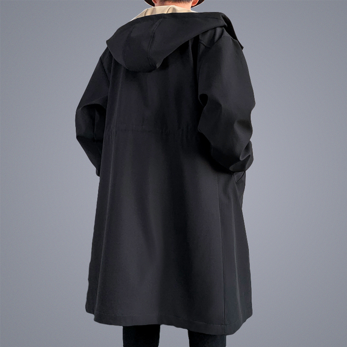 Russel-Etrou Two-Tone Cozy Overcoat