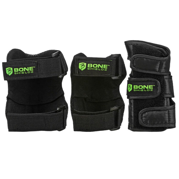 Skate Protective Gear Roller Derby Cruiser 3000 Youth Tri pack Black/Green