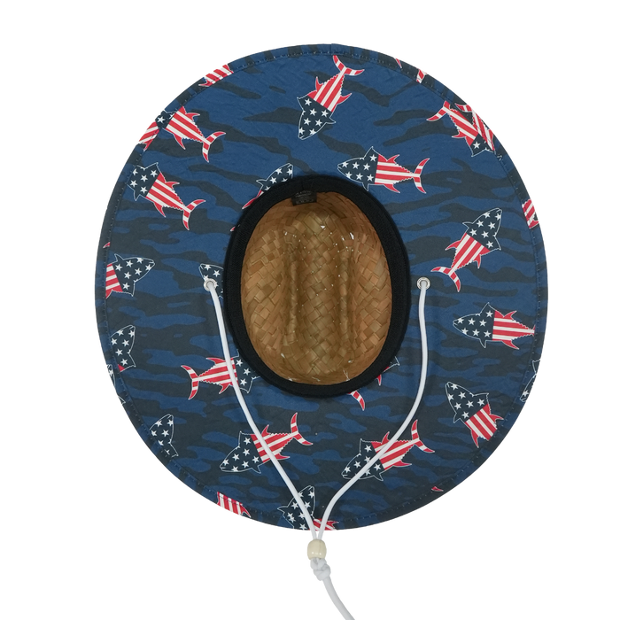 USA Lacrosse Straw Hat