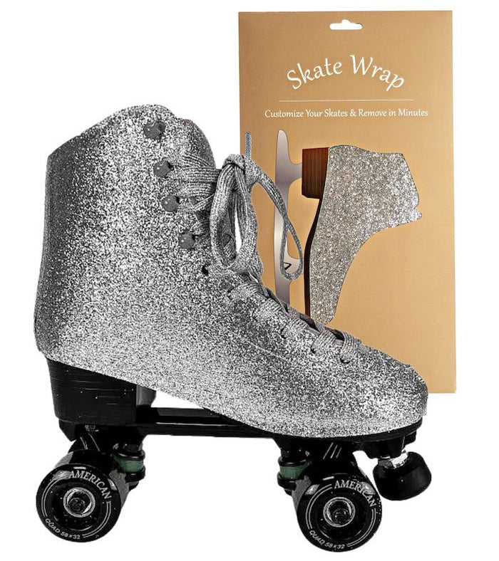 American Roller Skate Wrap Sparkle Silver