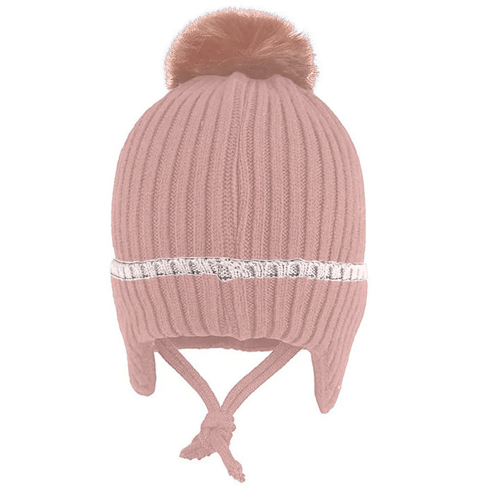 Babymoon Baby Dinosaur Design Cap with String Winter Kids Hat Boys Girls Caps | Brown | 1-15 Years
