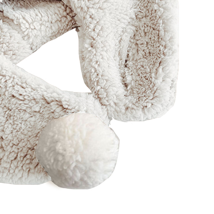 Babymoon Baby Earmuffs Winter Cap Kids Hat Boys Girls Caps | White | 1-15 Years