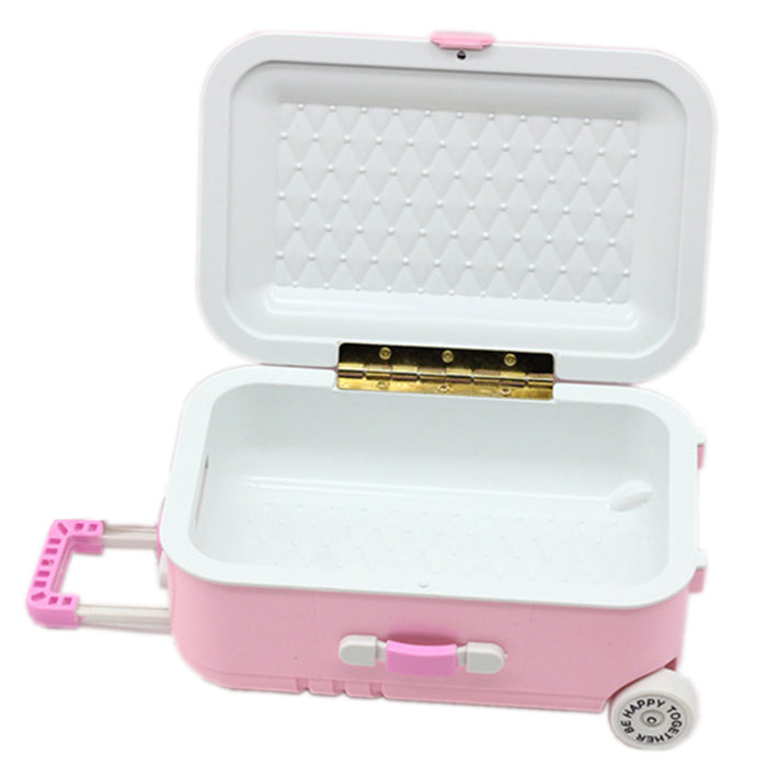 Babymoon Mini Travel Suitcase Baby Photography Props Luggage Box Accessories for Kids - Pink