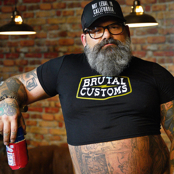 Badge of Honor TJ Brutal Customs Ladies Crop Top