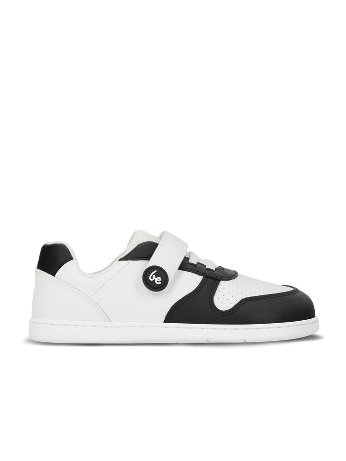 Be Lenka | Scoot Kids - White & Black | Wide Barefoot Trainers