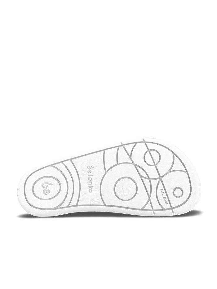 Be Lenka | Scoot Kids - White & Black | Wide Barefoot Trainers