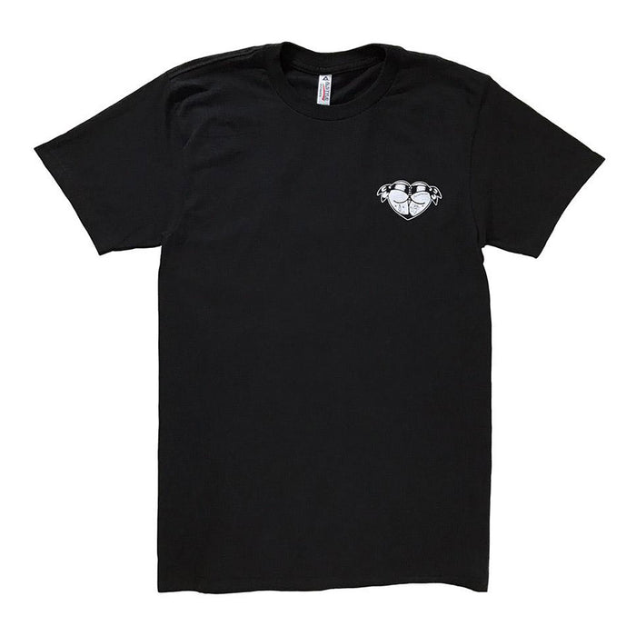 American traditional tattoo flash butt heart tee.