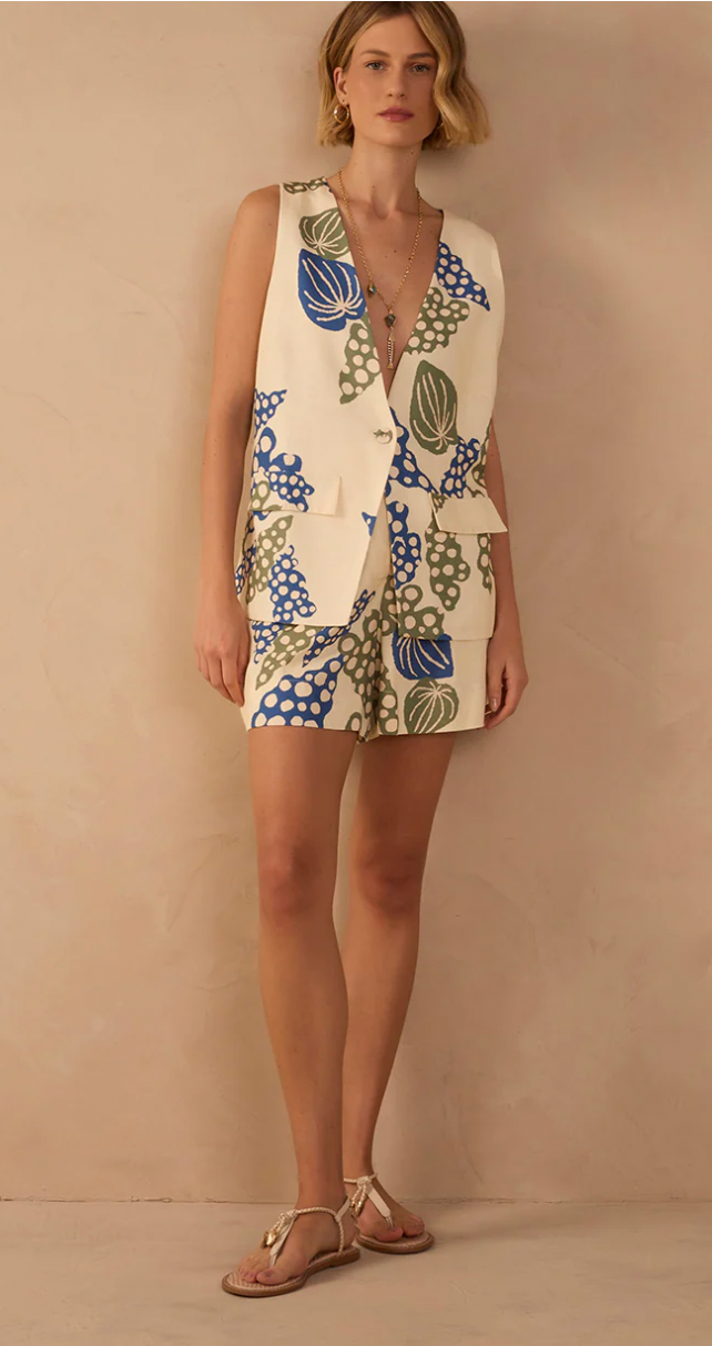 Begonia Print Shorts