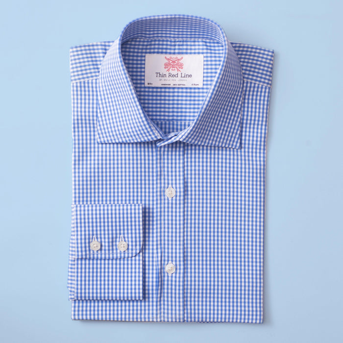Bengal Check Azure Formal Shirt