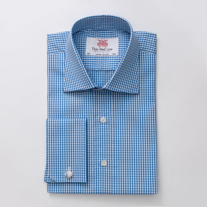 Bengal Check Mid Blue Formal Shirt