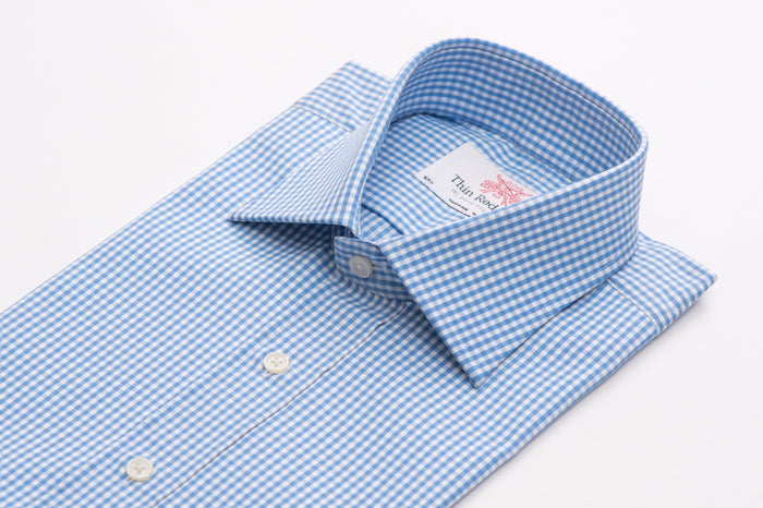 Bengal Check Mid Blue Formal Shirt
