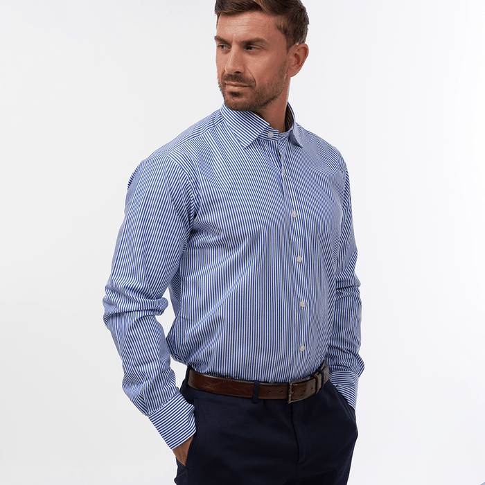 Bengal Stripe Royal Blue Formal Shirt