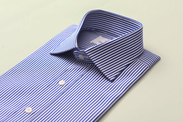 Bengal Stripe Royal Blue Formal Shirt - Thin Red Line
