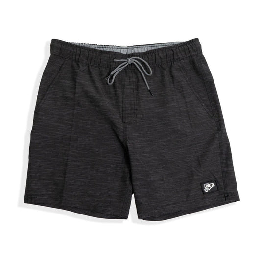 Black twill breezer shorts front view