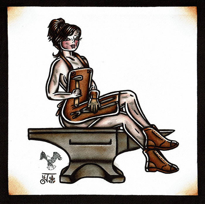 Blacksmith Original Painting