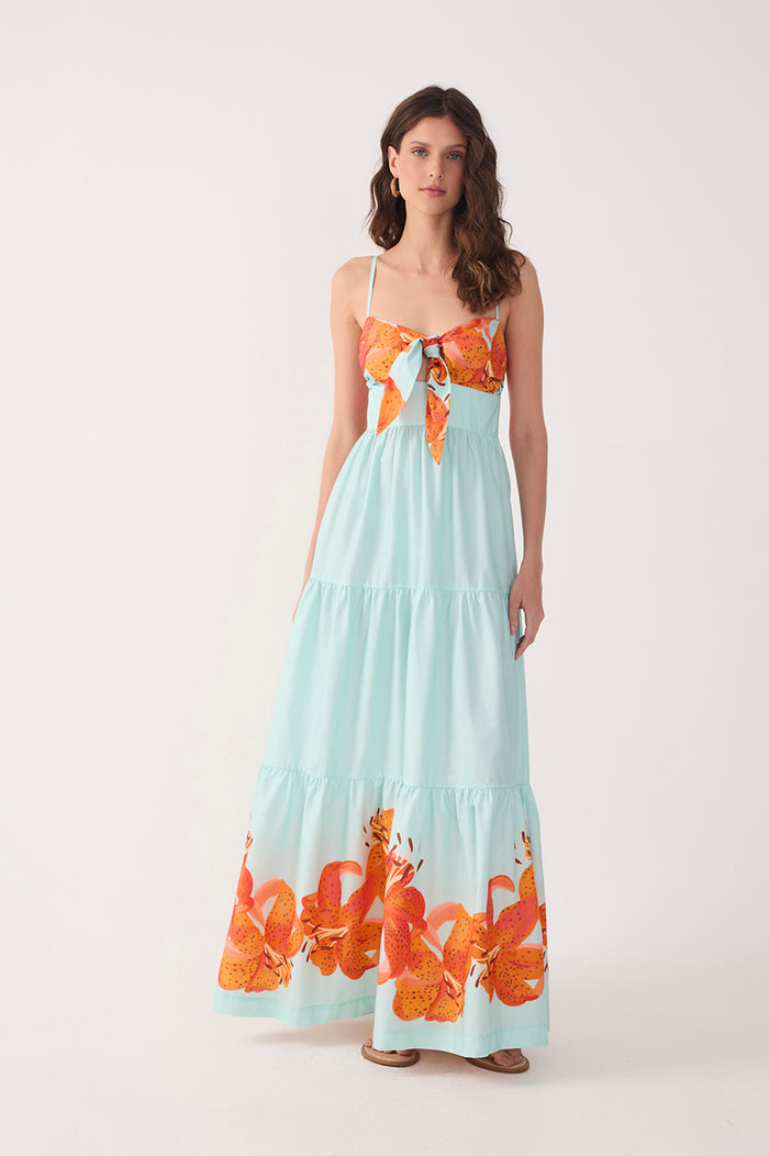 Blue Lily Maxi Dress