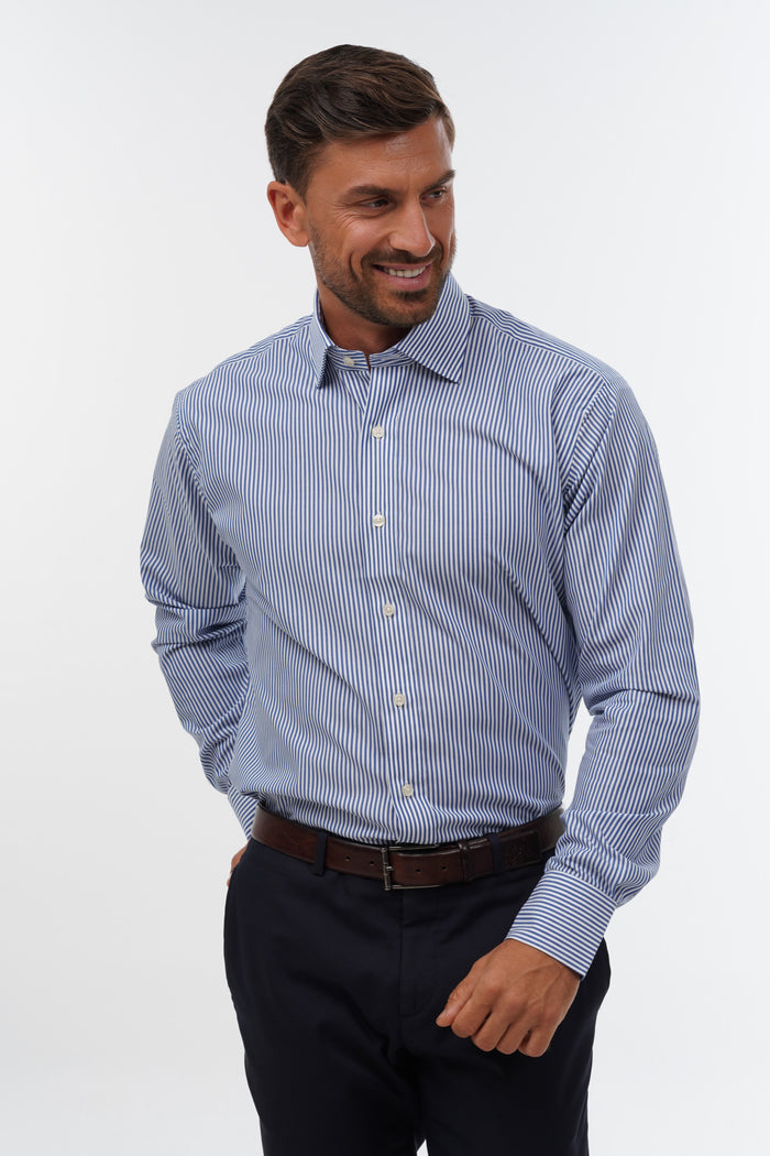 Brittany Stripe Blue Formal Shirt