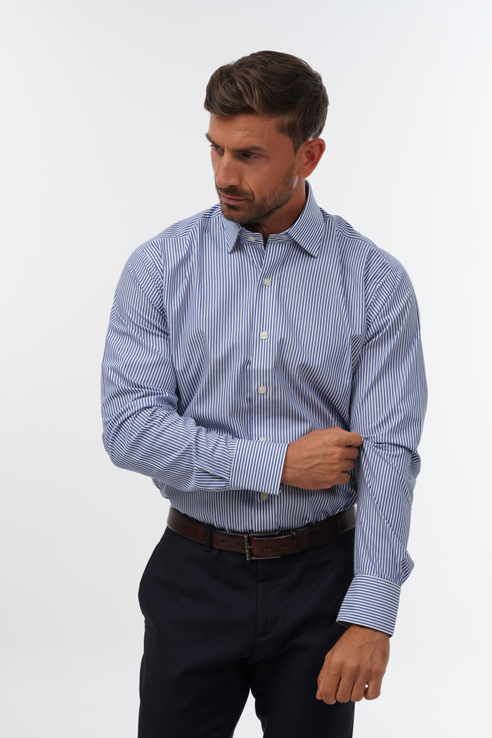 Brittany Stripe Blue Formal Shirt