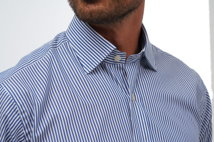 Brittany Stripe Blue Formal Shirt