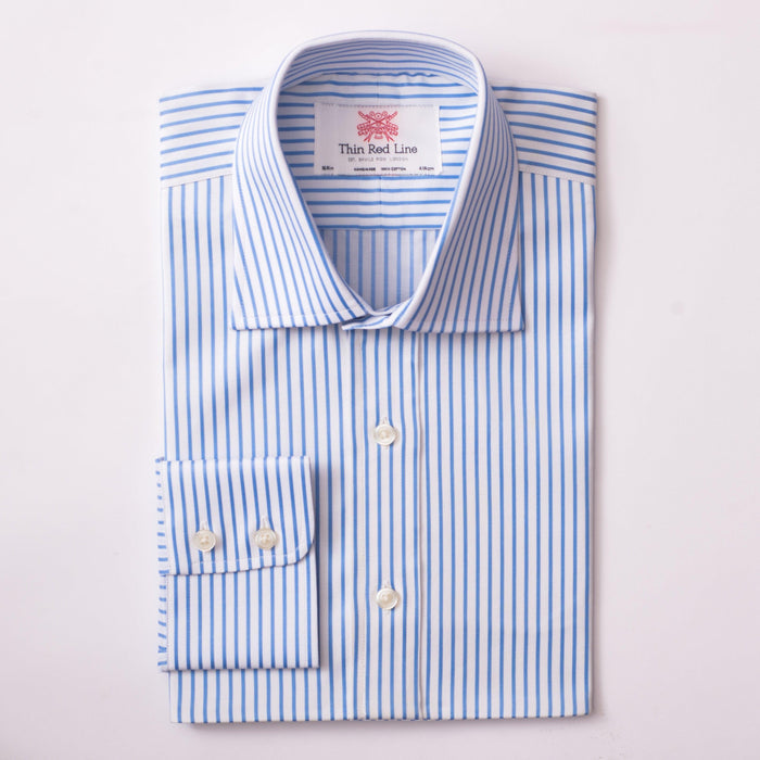Brittany Stripe Blue Formal Shirt