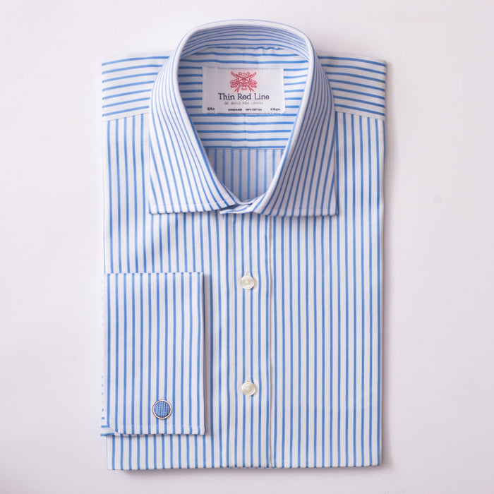 Brittany Stripe Blue Formal Shirt