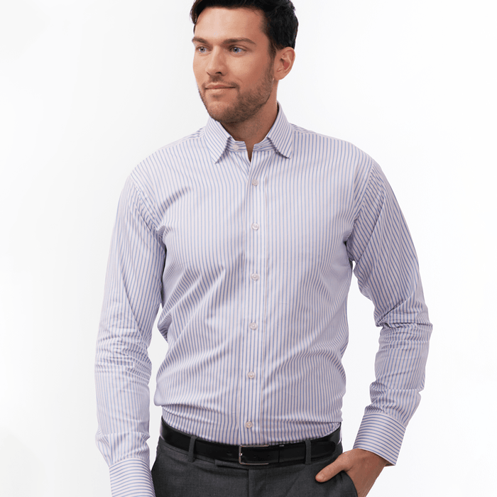 Brittany Stripe Pink & Blue Formal Shirt