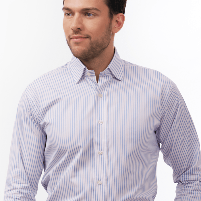 Brittany Stripe Pink & Blue Formal Shirt