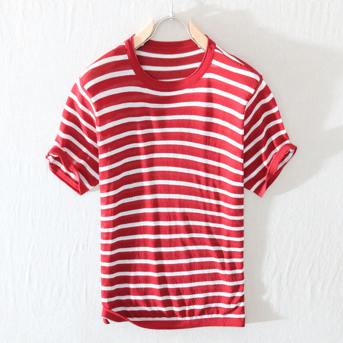 BROOKLYN STRIPED COTTON T-SHIRT