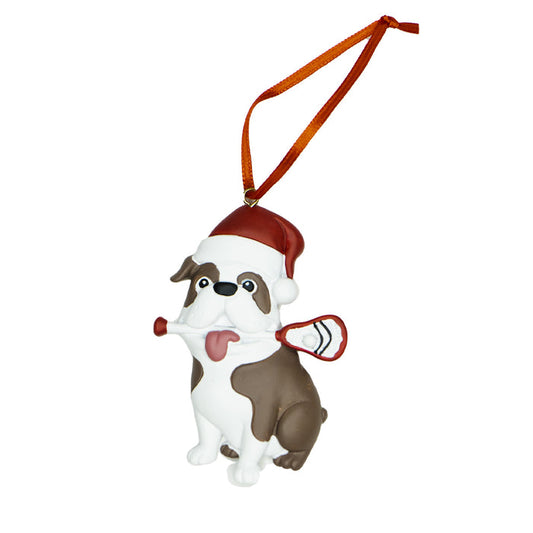 Bulldog Lacrosse Tree Ornament